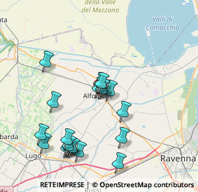 Mappa Via Mazzini, 48011 Alfonsine RA, Italia (7.6095)