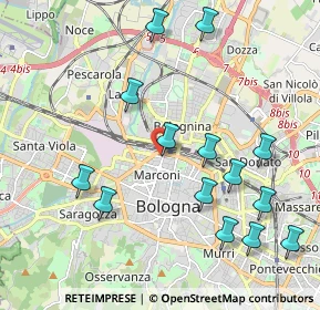 Mappa Viale Pietro Pietramellara, 40121 Bologna BO, Italia (2.28214)