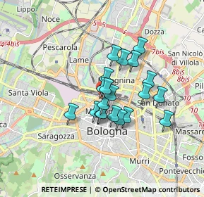 Mappa Viale Pietro Pietramellara, 40121 Bologna BO, Italia (1.2195)