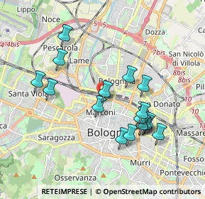 Mappa Viale Pietro Pietramellara, 40121 Bologna BO, Italia (1.83706)