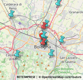 Mappa Viale Pietro Pietramellara, 40121 Bologna BO, Italia (2.88769)