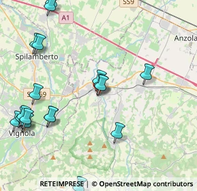 Mappa Via Cesare Rocchi, 40053 Valsamoggia BO, Italia (5.4385)