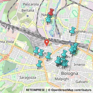 Mappa Via Pietro Inviti, 40131 Bologna BO, Italia (1.105)