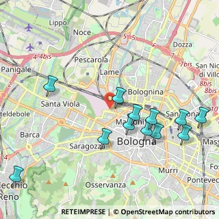 Mappa Via Pietro Inviti, 40131 Bologna BO, Italia (2.27167)