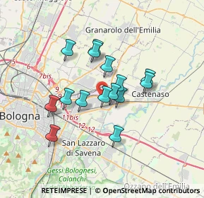 Mappa Via Seragnoli, 40138 Bologna BO, Italia (2.72867)