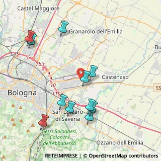 Mappa Via Giuseppe Minganti, 40138 Bologna BO, Italia (4.37364)