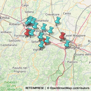 Mappa Piazza Giuseppe Garibaldi, 40053 Valsamoggia BO, Italia (12.34947)