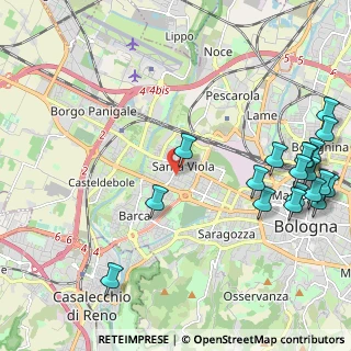 Mappa Via Amedeo Modigliani, 40133 Bologna BO, Italia (2.90526)