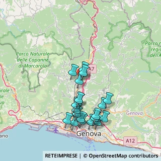 Mappa Via N. Gallino, 16164 Genova GE, Italia (7.6635)