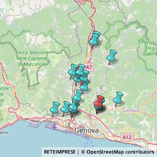 Mappa Via N. Gallino, 16164 Genova GE, Italia (6.8215)
