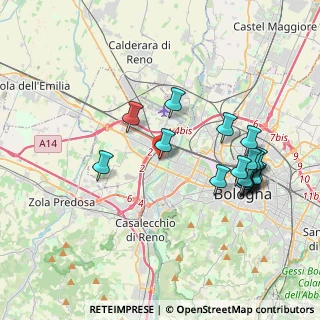 Mappa Via della Pietra, 40132 Bologna BO, Italia (4.09278)