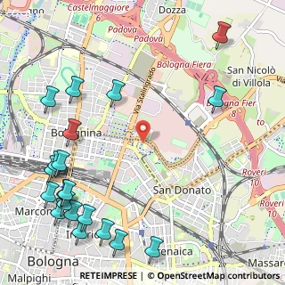 Mappa San Donato, 40128 Bologna BO, Italia (1.567)