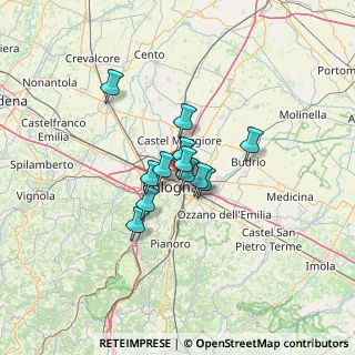 Mappa San Donato, 40128 Bologna BO, Italia (7.95667)