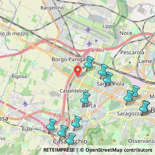 Mappa Via Giuseppe Giacosa, 40132 Bologna BO, Italia (2.88583)