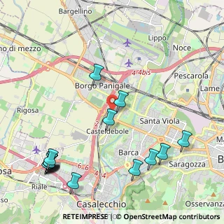 Mappa Via Giuseppe Giacosa, 40132 Bologna BO, Italia (2.784)
