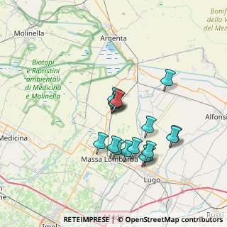 Mappa Via Giovanni Amendola, 48017 Conselice RA, Italia (6.30438)