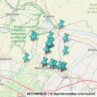 Mappa Via Giovanni Amendola, 48017 Conselice RA, Italia (5.68421)