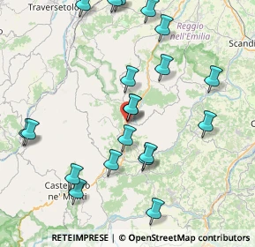 Mappa Via Aldo Moro, 42034 Casina RE, Italia (9.0575)