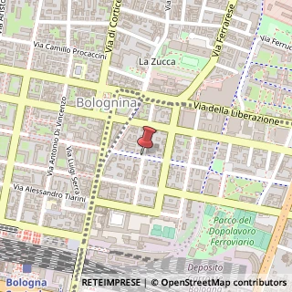 Mappa Via Alessandro Algardi,  9, 40128 Bologna, Bologna (Emilia Romagna)