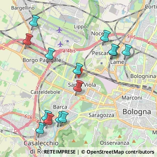 Mappa Via Giorgione, 40133 Bologna BO, Italia (2.54857)
