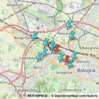 Mappa Via della Viola, 40133 Bologna BO, Italia (1.40077)