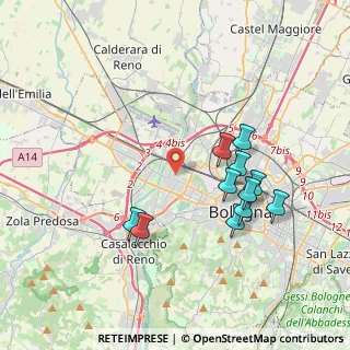 Mappa Via Giorgione, 40133 Bologna BO, Italia (3.71545)
