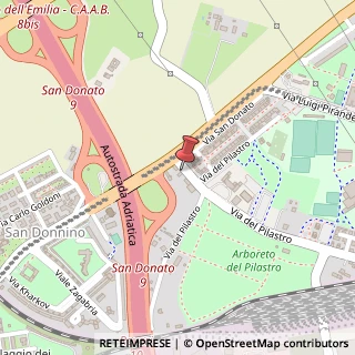 Mappa Via del Pilastro, 8, 40127 Bologna, Bologna (Emilia Romagna)
