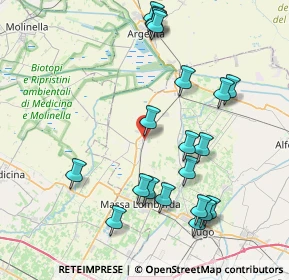 Mappa Via Fausto Grossi, 48017 Conselice RA, Italia (8.8225)