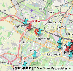 Mappa Via Alessandro Menganti, 40133 Bologna BO, Italia (3.32333)