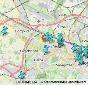 Mappa Via Alessandro Menganti, 40133 Bologna BO, Italia (2.911)