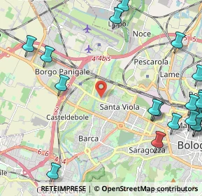 Mappa Via Alessandro Menganti, 40133 Bologna BO, Italia (3.252)