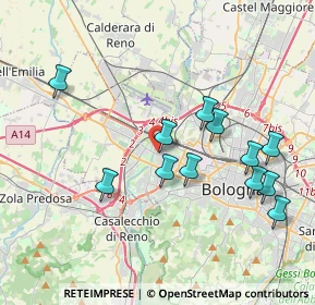 Mappa Via Alessandro Menganti, 40133 Bologna BO, Italia (3.92083)