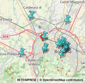 Mappa Via Alessandro Menganti, 40133 Bologna BO, Italia (3.77588)