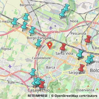 Mappa Via del Greto, 40132 Bologna BO, Italia (3.0405)