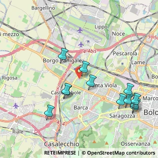 Mappa Via del Greto, 40132 Bologna BO, Italia (2.2575)