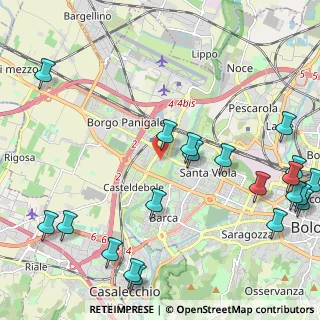 Mappa Via del Greto, 40132 Bologna BO, Italia (3.004)