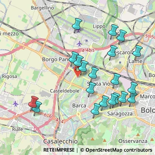 Mappa Via del Greto, 40132 Bologna BO, Italia (2.257)