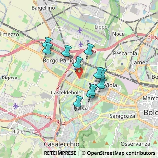 Mappa Via del Greto, 40132 Bologna BO, Italia (1.39364)