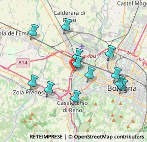Mappa Rotonda Benedetto Croce, 40132 Bologna BO, Italia (3.71083)