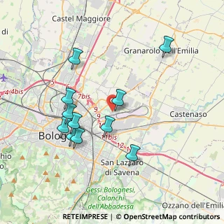 Mappa Via Gabriele D'Annunzio, 40127 Bologna BO, Italia (3.74727)