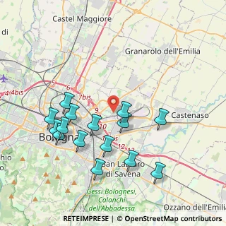 Mappa Via Gabriele D'Annunzio, 40127 Bologna BO, Italia (4.044)