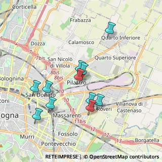 Mappa Via Gabriele D'Annunzio, 40127 Bologna BO, Italia (1.76455)