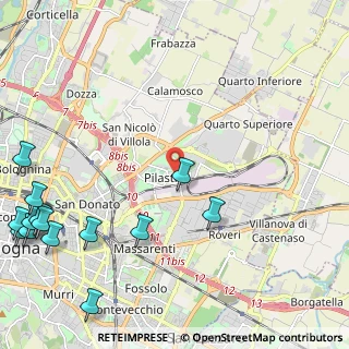 Mappa Via Gabriele D'Annunzio, 40127 Bologna BO, Italia (3.39714)
