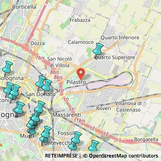 Mappa Via Gabriele D'Annunzio, 40127 Bologna BO, Italia (3.6035)
