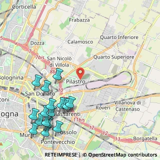 Mappa Via Gabriele D'Annunzio, 40127 Bologna BO, Italia (2.81882)