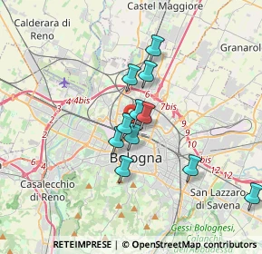 Mappa Via Domenico Svampa, 40100 Bologna BO, Italia (2.81)