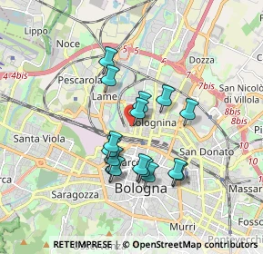 Mappa Via Domenico Svampa, 40100 Bologna BO, Italia (1.46625)