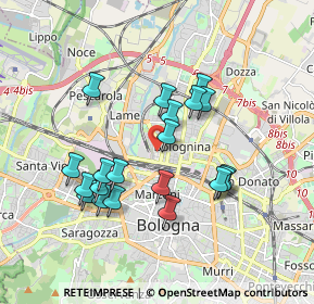 Mappa Via Domenico Svampa, 40100 Bologna BO, Italia (1.671)