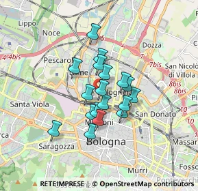 Mappa Via Domenico Svampa, 40100 Bologna BO, Italia (1.2)