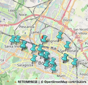 Mappa Via Domenico Svampa, 40100 Bologna BO, Italia (2.05947)